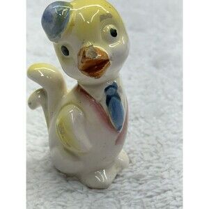 Dapper Duck Chalkware MCM Anthropomorphic Kitschy Japan 50s Cottagecore Grandma